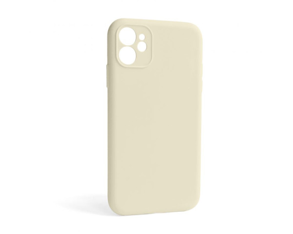 Чохол Full Silicone Case для Apple iPhone 12 antique white (10) закрита камера (без логотипу)
