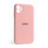 Чохол Full Silicone Case для Apple iPhone 12 light pink (12) закрита камера