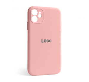 Чохол Full Silicone Case для Apple iPhone 12 light pink (12) закрита камера