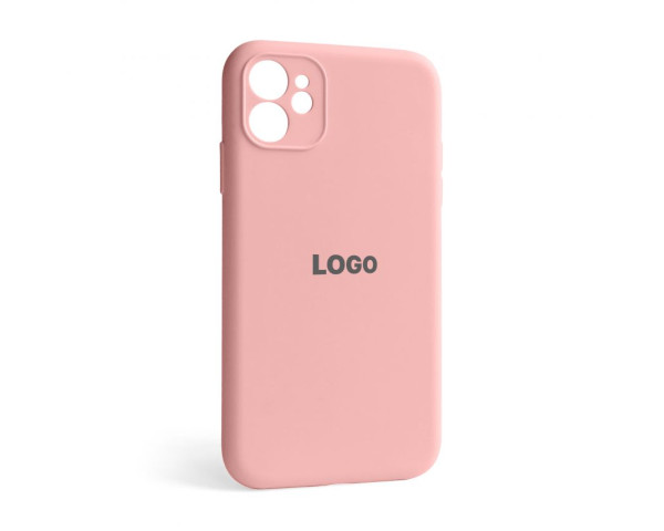 Чохол Full Silicone Case для Apple iPhone 12 light pink (12) закрита камера