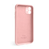 Чохол Full Silicone Case для Apple iPhone 12 light pink (12) закрита камера