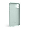 Чехол Full Silicone Case для Apple iPhone 12 turquoise (17) закрытая камера