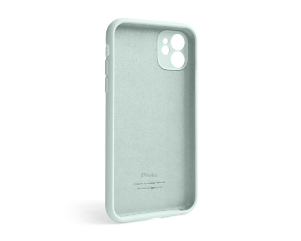 Чехол Full Silicone Case для Apple iPhone 12 turquoise (17) закрытая камера