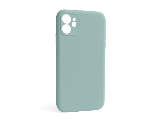 Чехол Full Silicone Case для Apple iPhone 12 turquoise (17) закрытая камера (без логотипа)