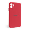 Чохол Full Silicone Case для Apple iPhone 12 camellia (25) закрита камера