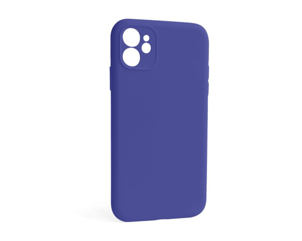 Чехол Full Silicone Case для Apple iPhone 12 purple (34) закрытая камера (без логотипа)