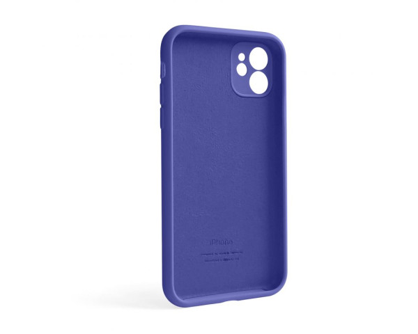 Чехол Full Silicone Case для Apple iPhone 12 purple (34) закрытая камера (без логотипа)