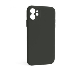 Чохол Full Silicone Case для Apple iPhone 12 dark olive (35) закрита камера (без логотипу)