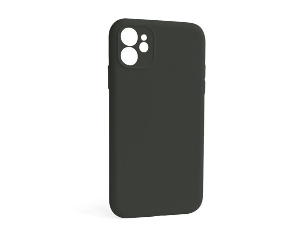 Чохол Full Silicone Case для Apple iPhone 12 dark olive (35) закрита камера (без логотипу)