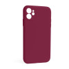 Чехол Full Silicone Case для Apple iPhone 12 rose red (37) закрытая камера (без логотипа)
