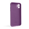Чохол Full Silicone Case для Apple iPhone 12 grape (43) закрита камера (без логотипу)