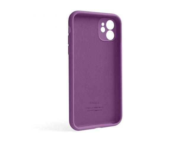 Чохол Full Silicone Case для Apple iPhone 12 grape (43) закрита камера (без логотипу)