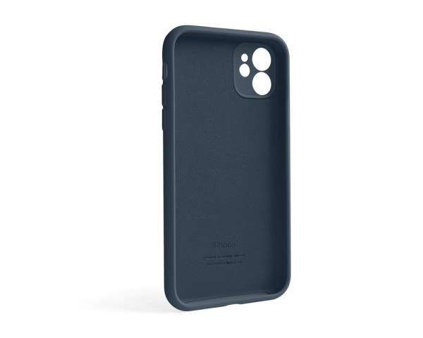 Чохол Full Silicone Case для Apple iPhone 12 cosmos blue (46) закрита камера (без логотипу)