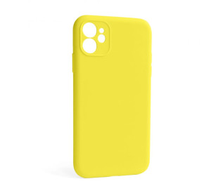 Чохол Full Silicone Case для Apple iPhone 12 canary yellow (50) закрита камера (без логотипу)