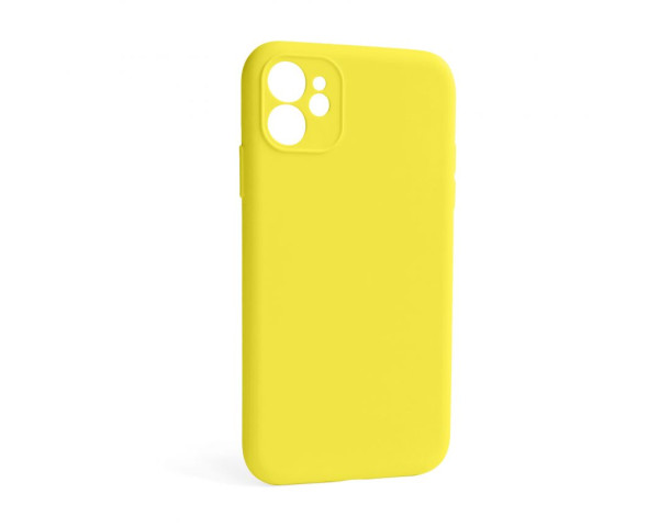 Чохол Full Silicone Case для Apple iPhone 12 canary yellow (50) закрита камера (без логотипу)
