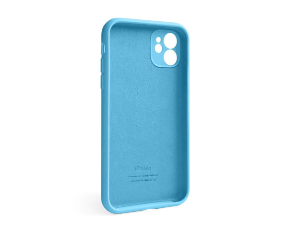Чохол Full Silicone Case для Apple iPhone 12 cornflower (53) закрита камера