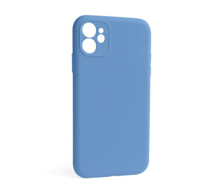 Чохол Full Silicone Case для Apple iPhone 12 cornflower (53) закрита камера (без логотипу)