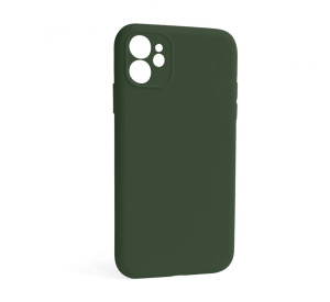 Чохол Full Silicone Case для Apple iPhone 12 atrovirens green (54) закрита камера (без логотипу)