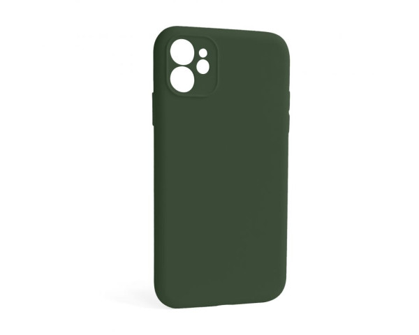 Чохол Full Silicone Case для Apple iPhone 12 atrovirens green (54) закрита камера (без логотипу)
