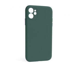 Чохол Full Silicone Case для Apple iPhone 12 pine green (55) закрита камера (без логотипу)