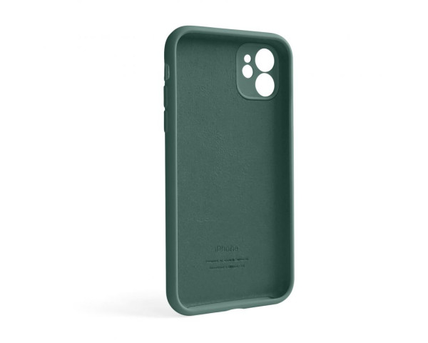 Чохол Full Silicone Case для Apple iPhone 12 pine green (55) закрита камера (без логотипу)