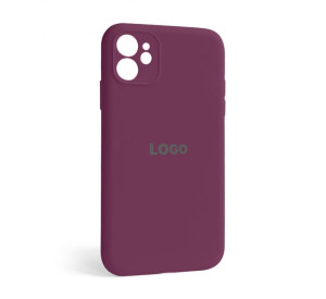 Чохол Full Silicone Case для Apple iPhone 12 plum (57) закрита камера