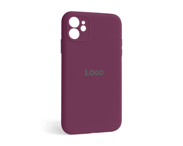 Чохол Full Silicone Case для Apple iPhone 12 plum (57) закрита камера