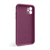 Чохол Full Silicone Case для Apple iPhone 12 plum (57) закрита камера