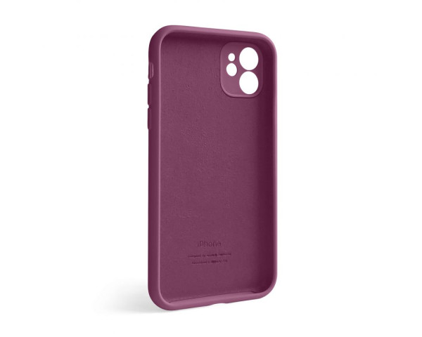 Чохол Full Silicone Case для Apple iPhone 12 plum (57) закрита камера