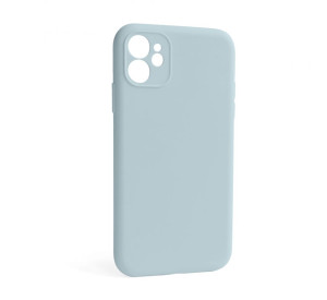 Чехол Full Silicone Case для Apple iPhone 12 sky blue (58) закрытая камера (без логотипа)