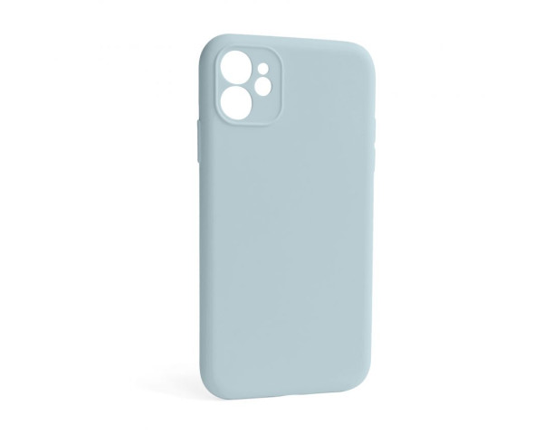 Чехол Full Silicone Case для Apple iPhone 12 sky blue (58) закрытая камера (без логотипа)