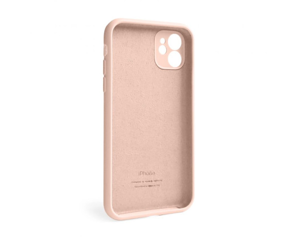 Чохол Full Silicone Case для Apple iPhone 12 grapefruit (61) закрита камера