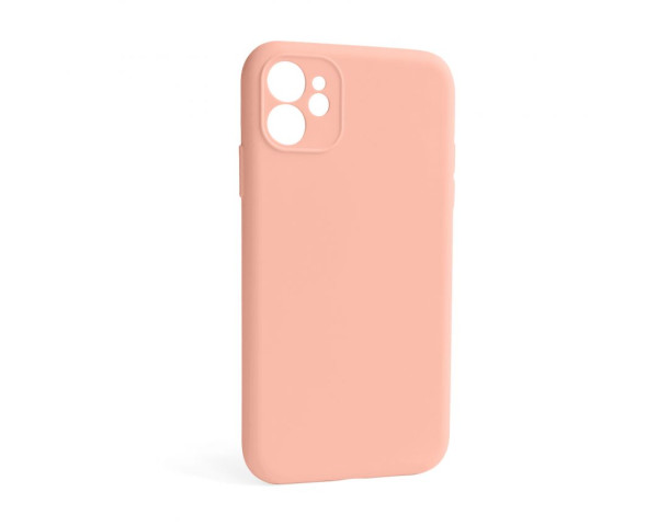 Чохол Full Silicone Case для Apple iPhone 12 grapefruit (61) закрита камера (без логотипу)