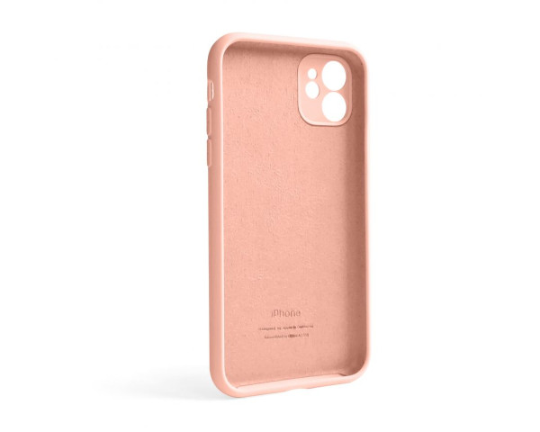 Чохол Full Silicone Case для Apple iPhone 12 grapefruit (61) закрита камера (без логотипу)