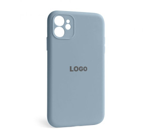Чехол Full Silicone Case для Apple iPhone 12 sierra blue (62) закрытая камера
