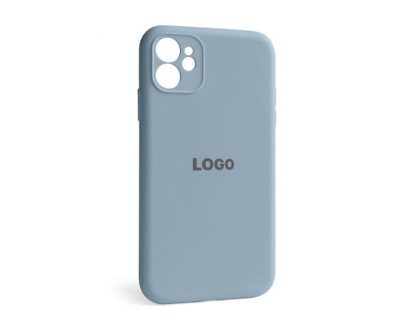 Чехол Full Silicone Case для Apple iPhone 12 sierra blue (62) закрытая камера