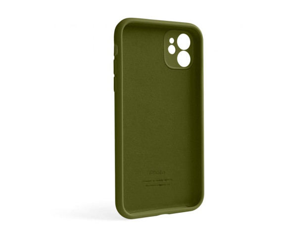 Чохол Full Silicone Case для Apple iPhone 12 forest green (63) закрита камера (без логотипу)
