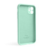 Чохол Full Silicone Case для Apple iPhone 12 new blue (67) закрита камера (без логотипу)