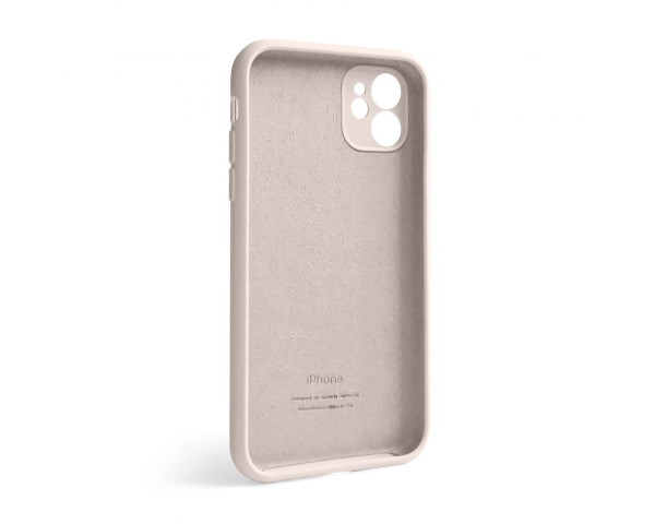 Чохол Full Silicone Case для Apple iPhone 12 grey pink (73) закрита камера (без логотипу)