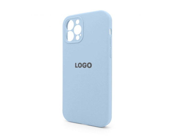 Чохол Full Silicone Case для Apple iPhone 12 Pro light blue (05) закрита камера