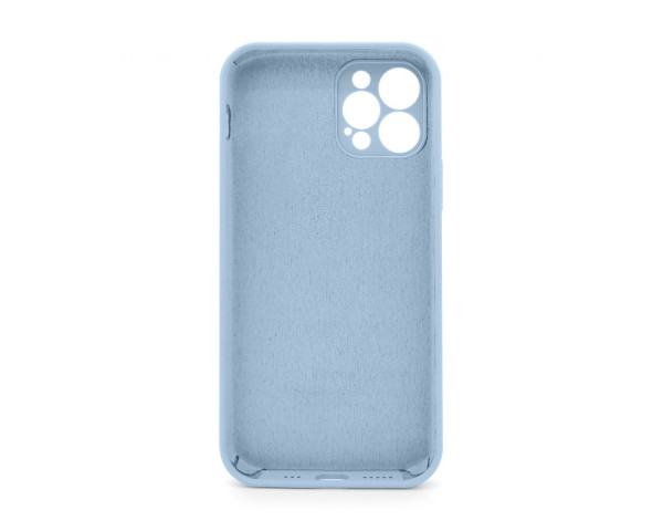 Чохол Full Silicone Case для Apple iPhone 12 Pro light blue (05) закрита камера
