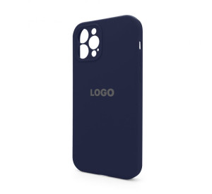 Чохол Full Silicone Case для Apple iPhone 12 Pro dark blue (08) закрита камера