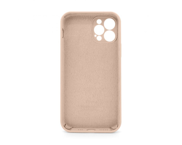 Чохол Full Silicone Case для Apple iPhone 12 Pro nude (19) закрита камера (без логотипу)