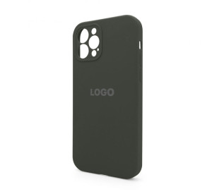 Чохол Full Silicone Case для Apple iPhone 12 Pro dark olive (35) закрита камера