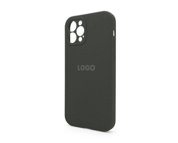 Чохол Full Silicone Case для Apple iPhone 12 Pro dark olive (35) закрита камера