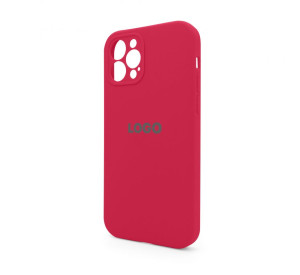 Чохол Full Silicone Case для Apple iPhone 12 Pro rose red (37) закрита камера