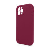 Чехол Full Silicone Case для Apple iPhone 12 Pro rose red (37) закрытая камера (без логотипа)