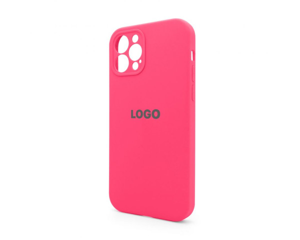 Чехол Full Silicone Case для Apple iPhone 12 Pro shiny pink (38) закрытая камера