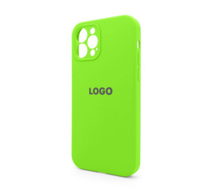 Чохол Full Silicone Case для Apple iPhone 12 Pro shiny green (40) закрита камера