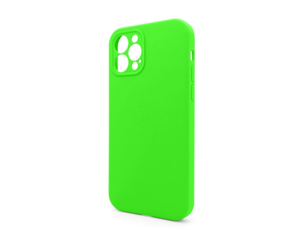 Чохол Full Silicone Case для Apple iPhone 12 Pro shiny green (40) закрита камера (без логотипу)